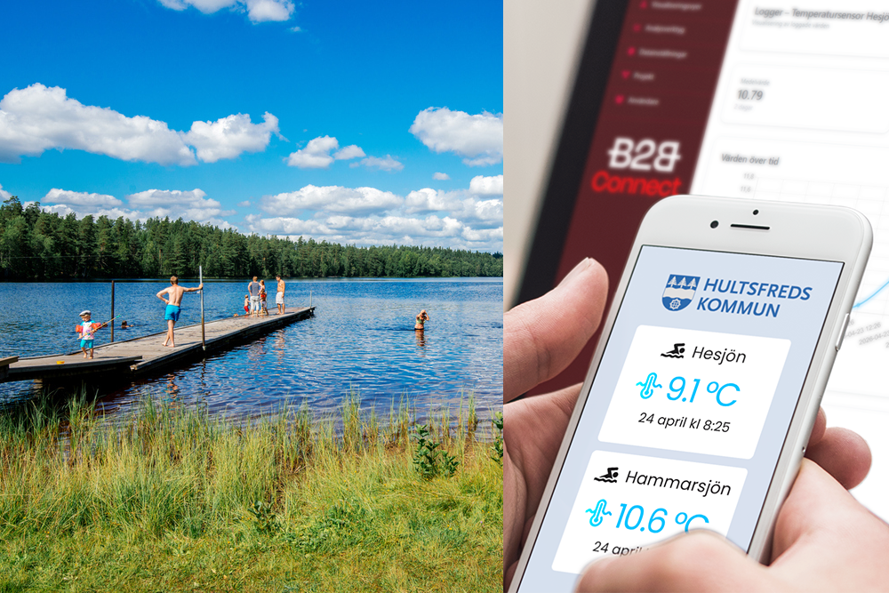Smidig insamling av badtemperaturer – direkt till webben via B2B Connect